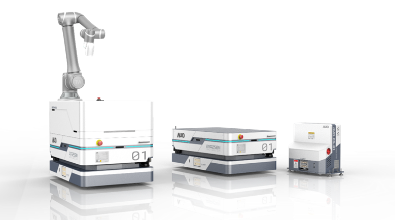 东升国际數位開發的自主式移動機器人（AMR250M），搭配全向輪並結合AI演算法、2D LiDAR、3D攝影機等技術，協助客戶實現產線全自動化